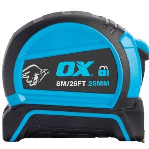 OX Pro Dual Auto Lock Tape Measure - 8m