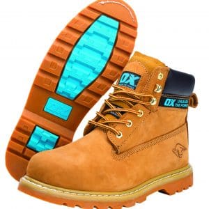 OX Honey Nubuck Safety Boot  - Size 10