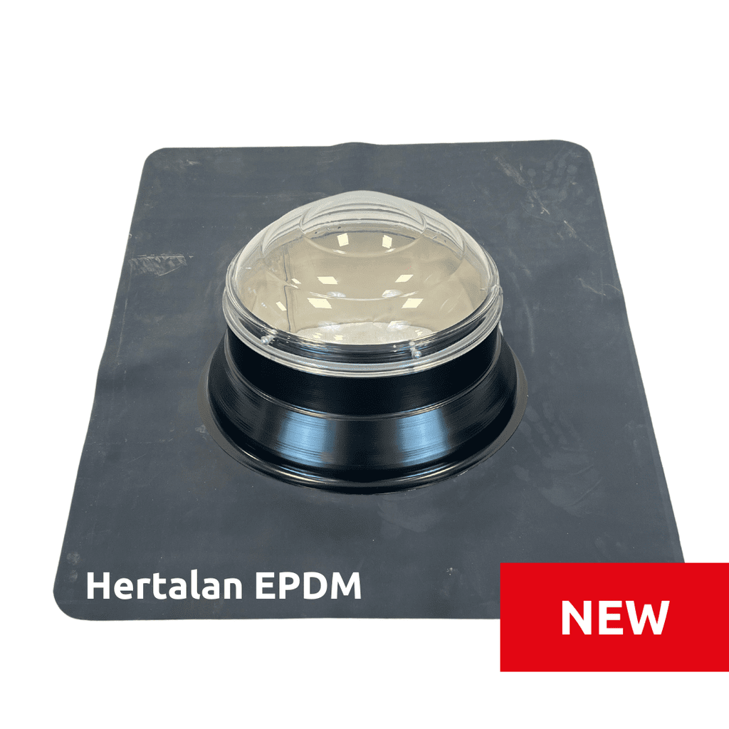 SunTube25 - Flat roof light tunnel set with crystal glass dome - EPDM - Image 2