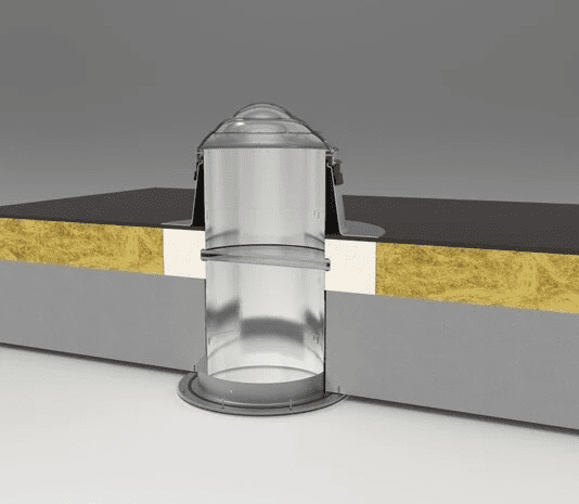 SunTube25 - Flat roof light tunnel set with crystal glass dome - EPDM - Image 8