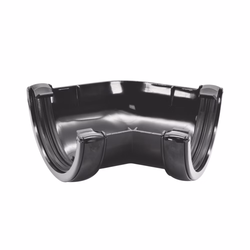 Black Round Gutter Corner