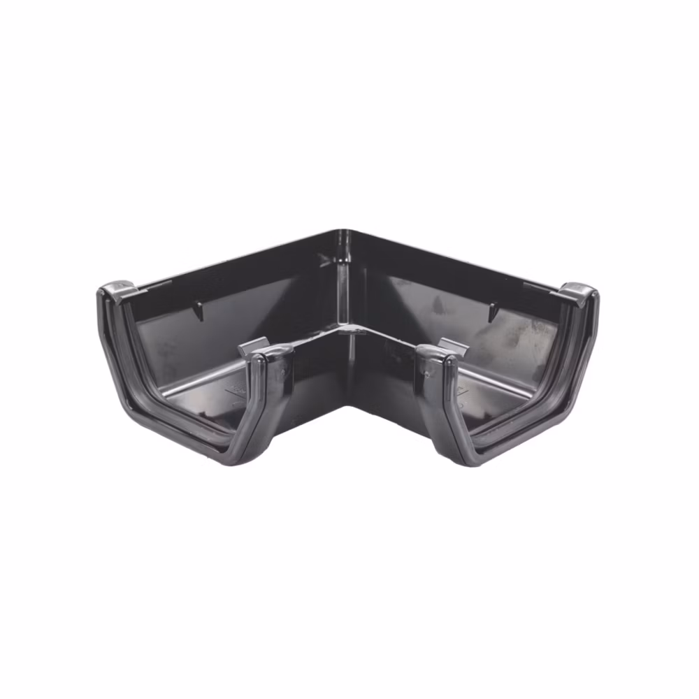 Square Gutter Corner (90) - Black